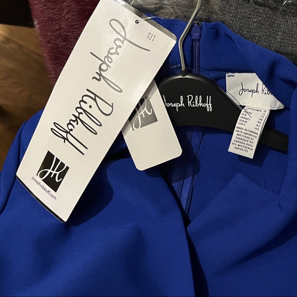 NWT Joseph Ribkoff Royal Sapphire Size 10 Sheath Dress - Picture 4 of 4